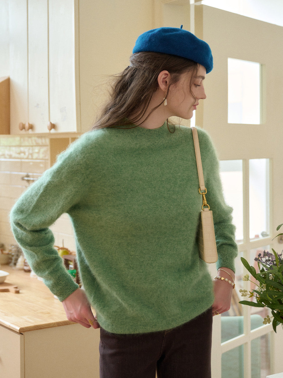 Izabella Round Neck Wool Sweater
